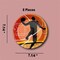 8 Ct. Basketball Party Silhouette Paper Dessert Plates 7 1/4" Disposable Plates, Sports-Themed Birthday Tableware